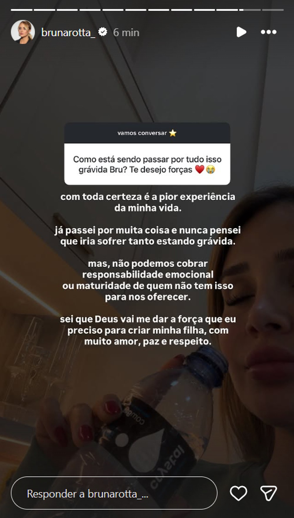 Grávida e separada de ex-Flu, Bruna Rotta desabafa: 'Nunca pensei que ...