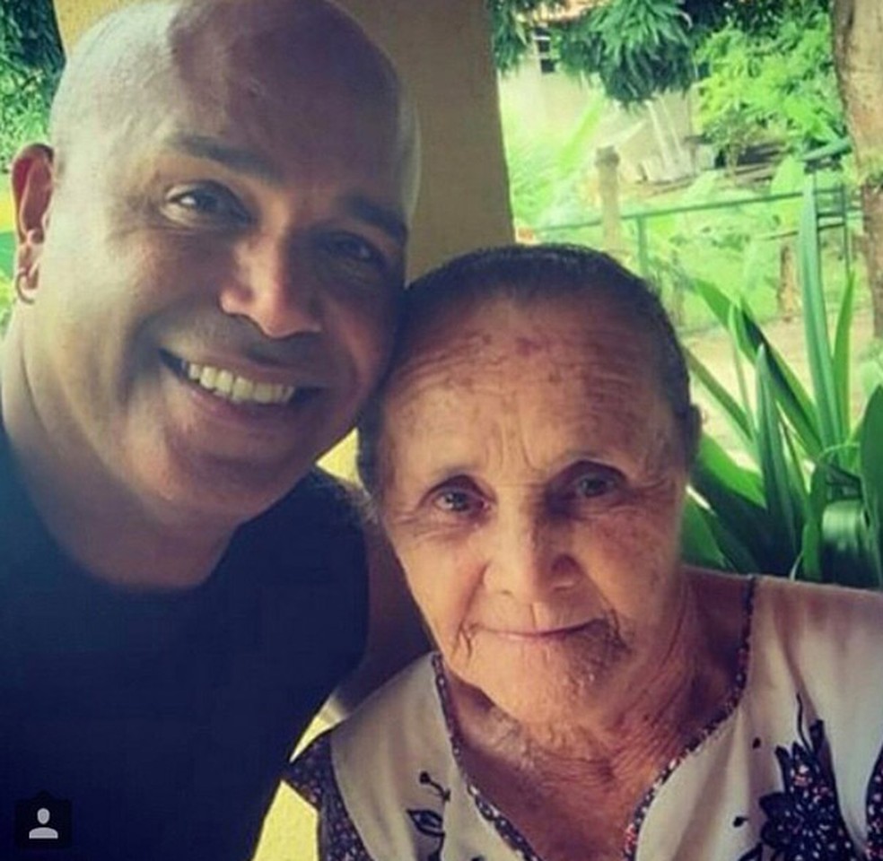 Rick Sollo com a mãe — Foto: Reprodução/Instagram