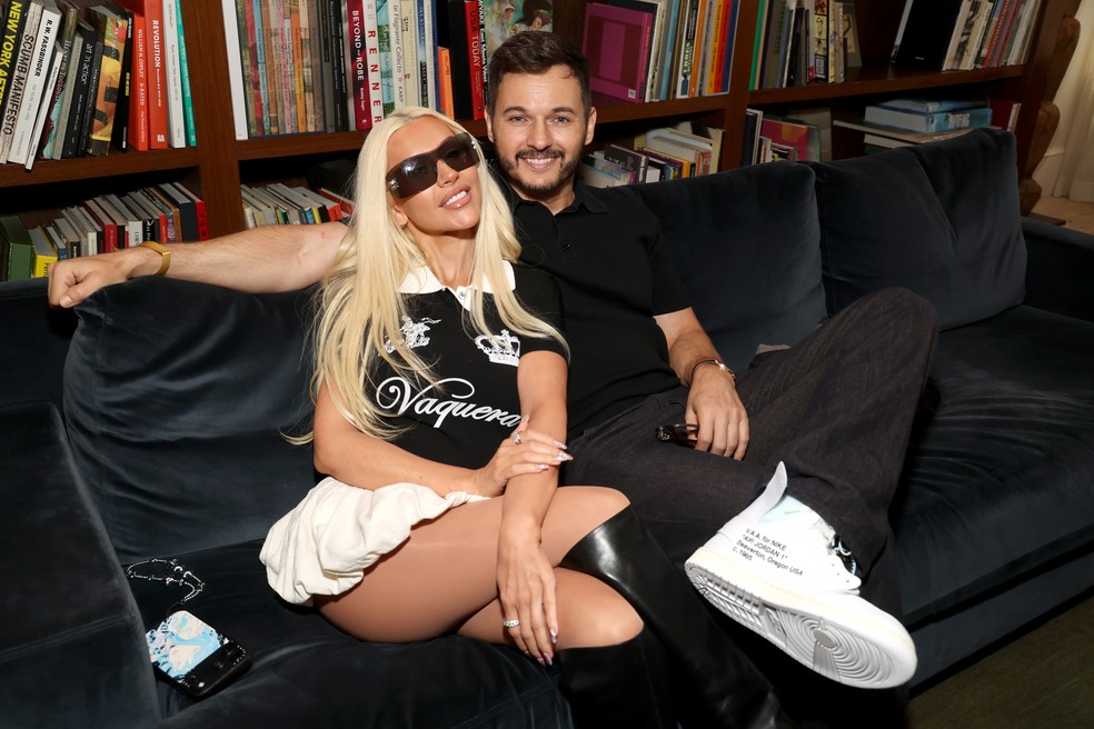 Christina Aguilera e Matthew Rutler — Foto: Getty Images