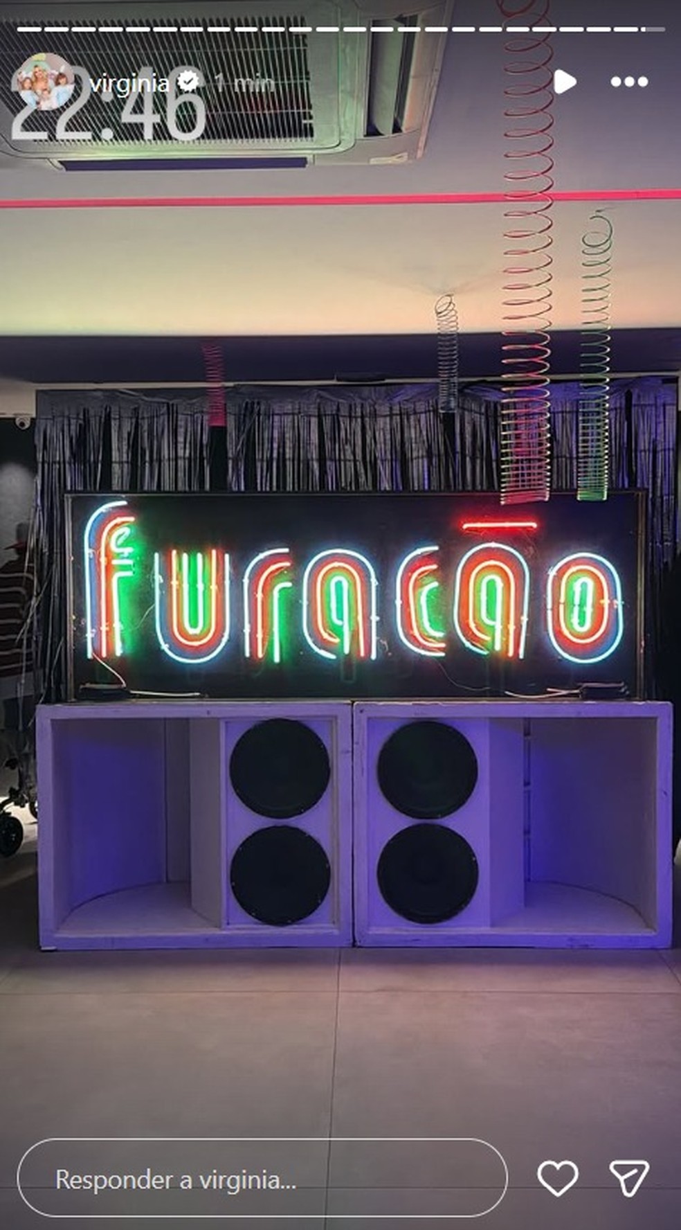 Decoração da festa de despedida de Vini Jr. — Foto: Reprodução/Instagram