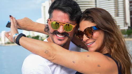 Priscila Fantin e Bruno Lopes fazem viagem romântica por Beach Park, no Ceará