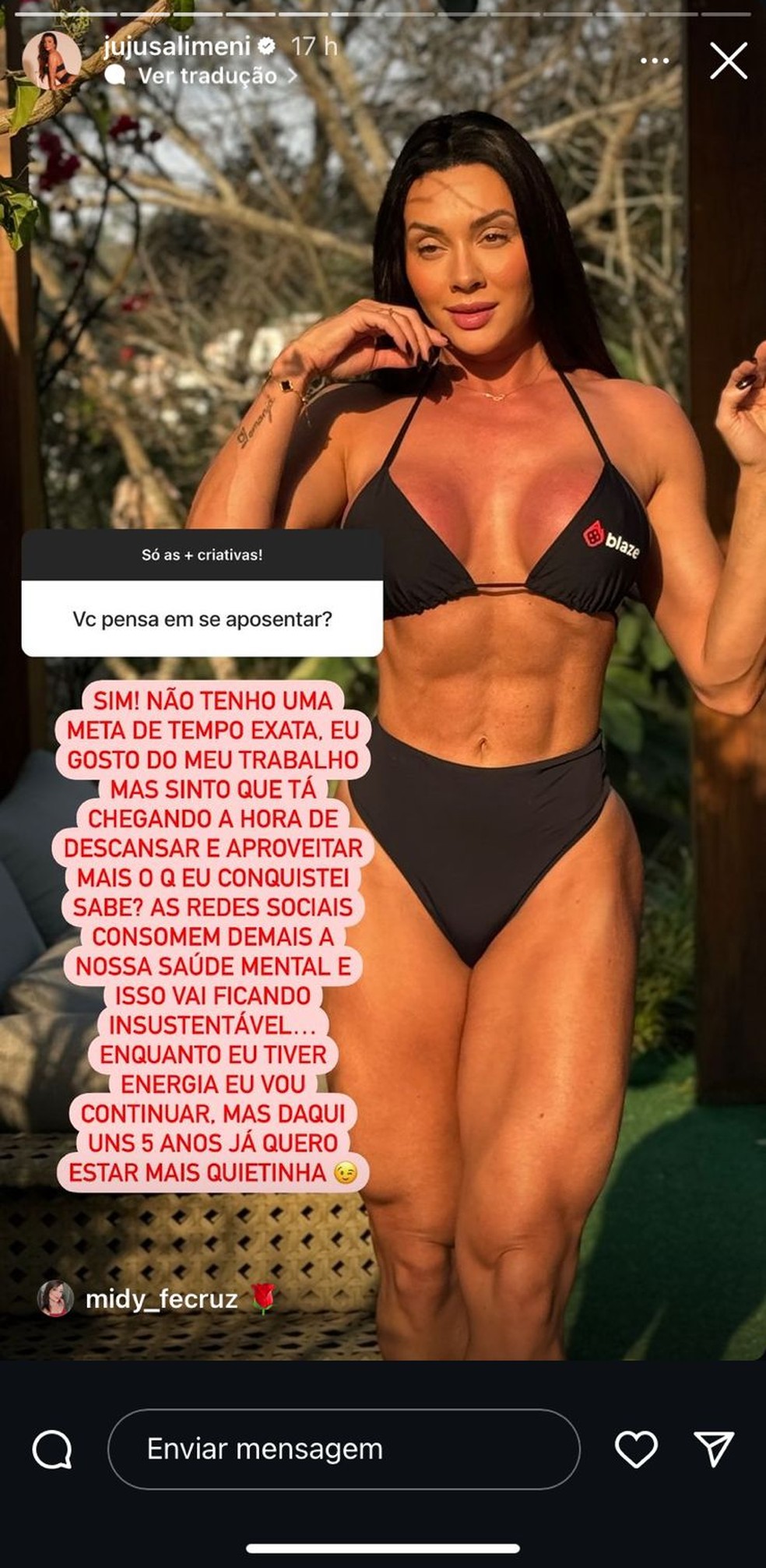 Post de Juju Salimeni — Foto: Reprodução | Instagram