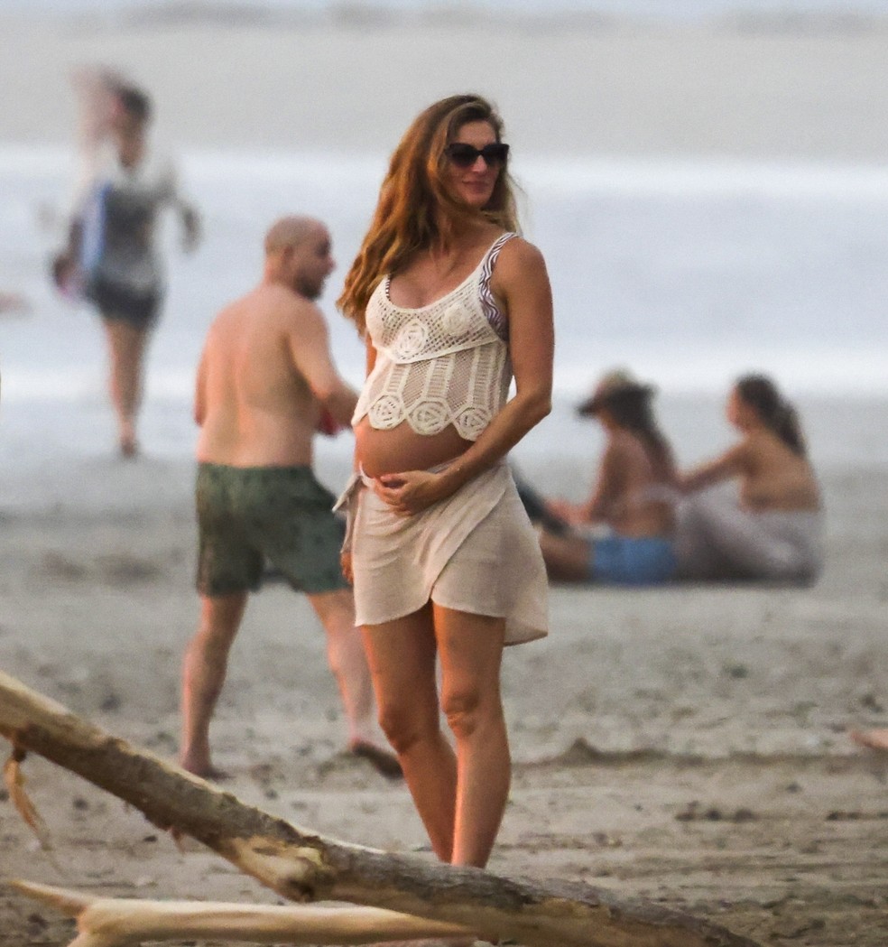 Gisele Bündchen grávida — Foto: The Grosby Group