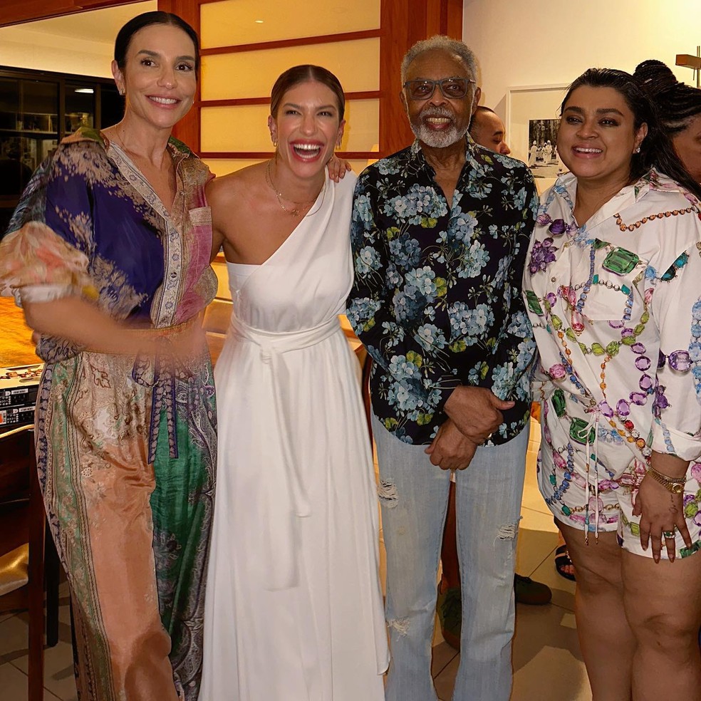 Ivete Sangalo, Lore Improta, Gilberto Gil e Preta Gil — Foto: Instagram