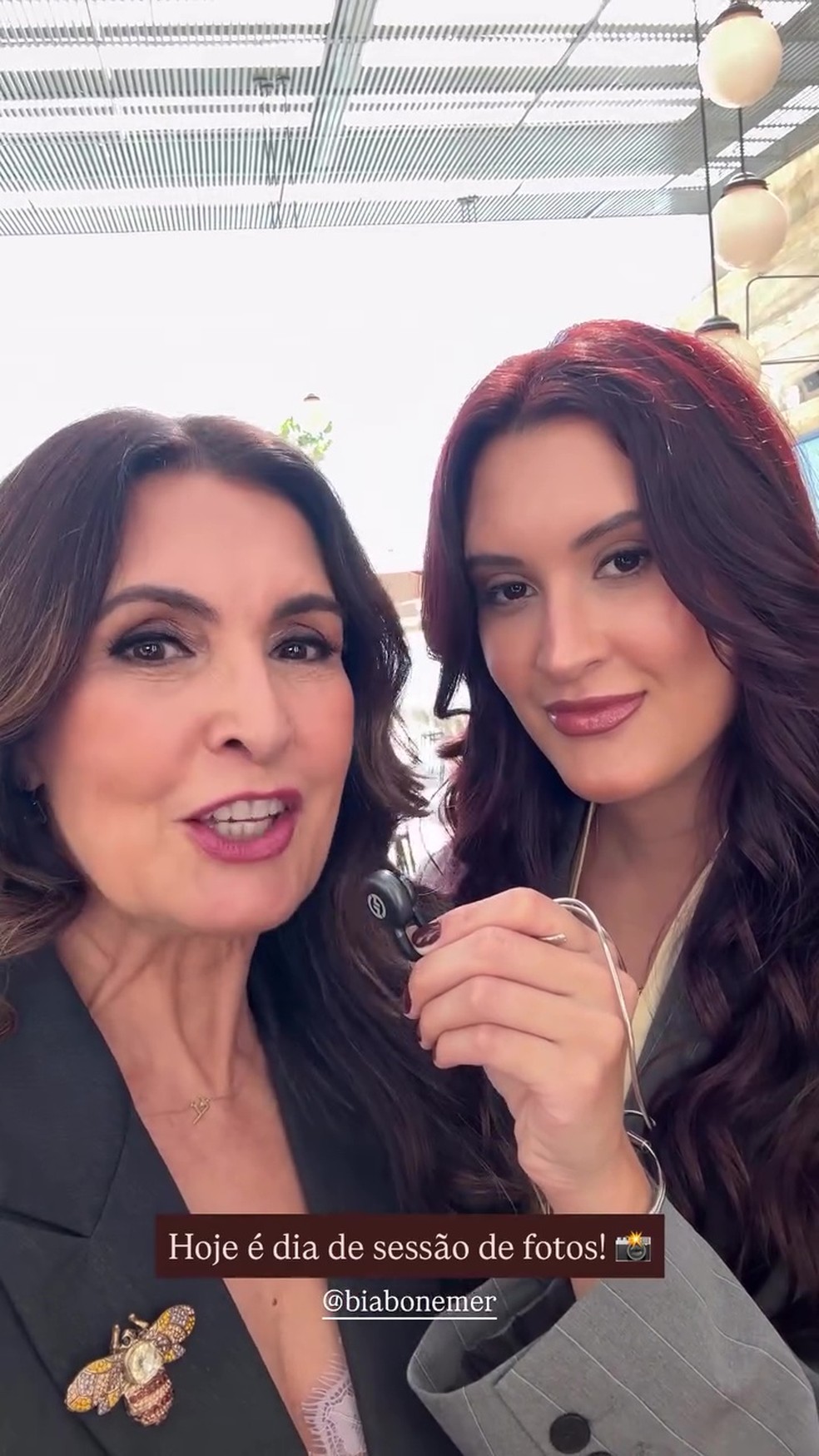 Fátima Bernardes e a filha Bia Bonemer estrelam ensaio juntas — Foto: Reprodução/Instagram