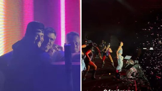 Zé Felipe e sogro marcam presença nos bastidores de show de Ana Castela