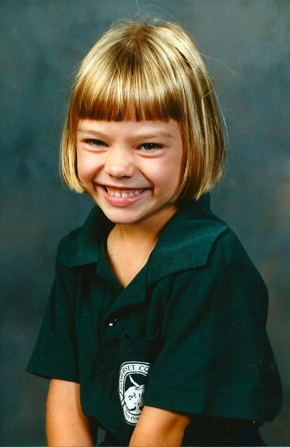 Margot Robbie quando criança — Foto: Reprodução