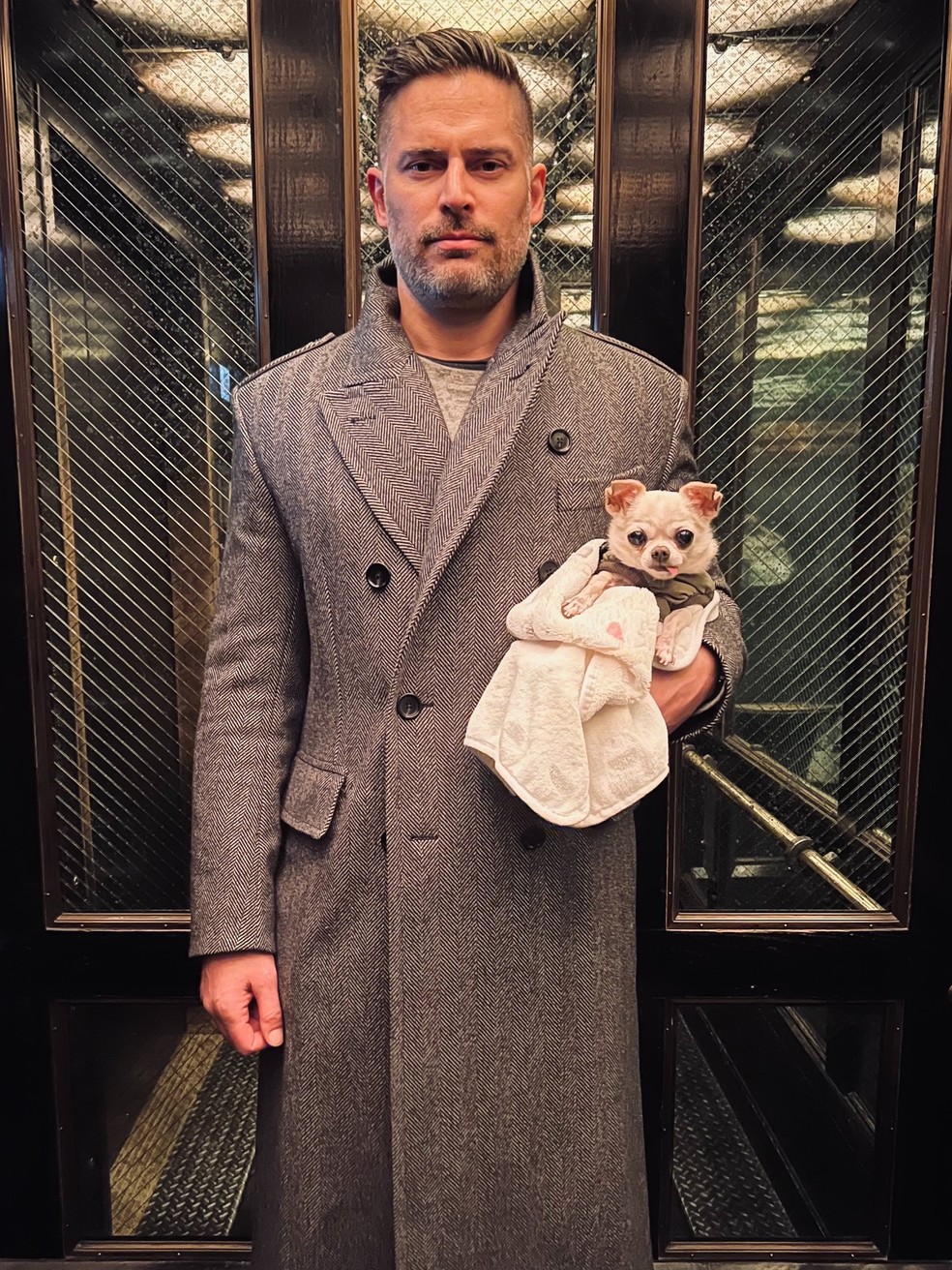 Joe Manganiello e Bubbles — Foto: Reprodução | Instagram
