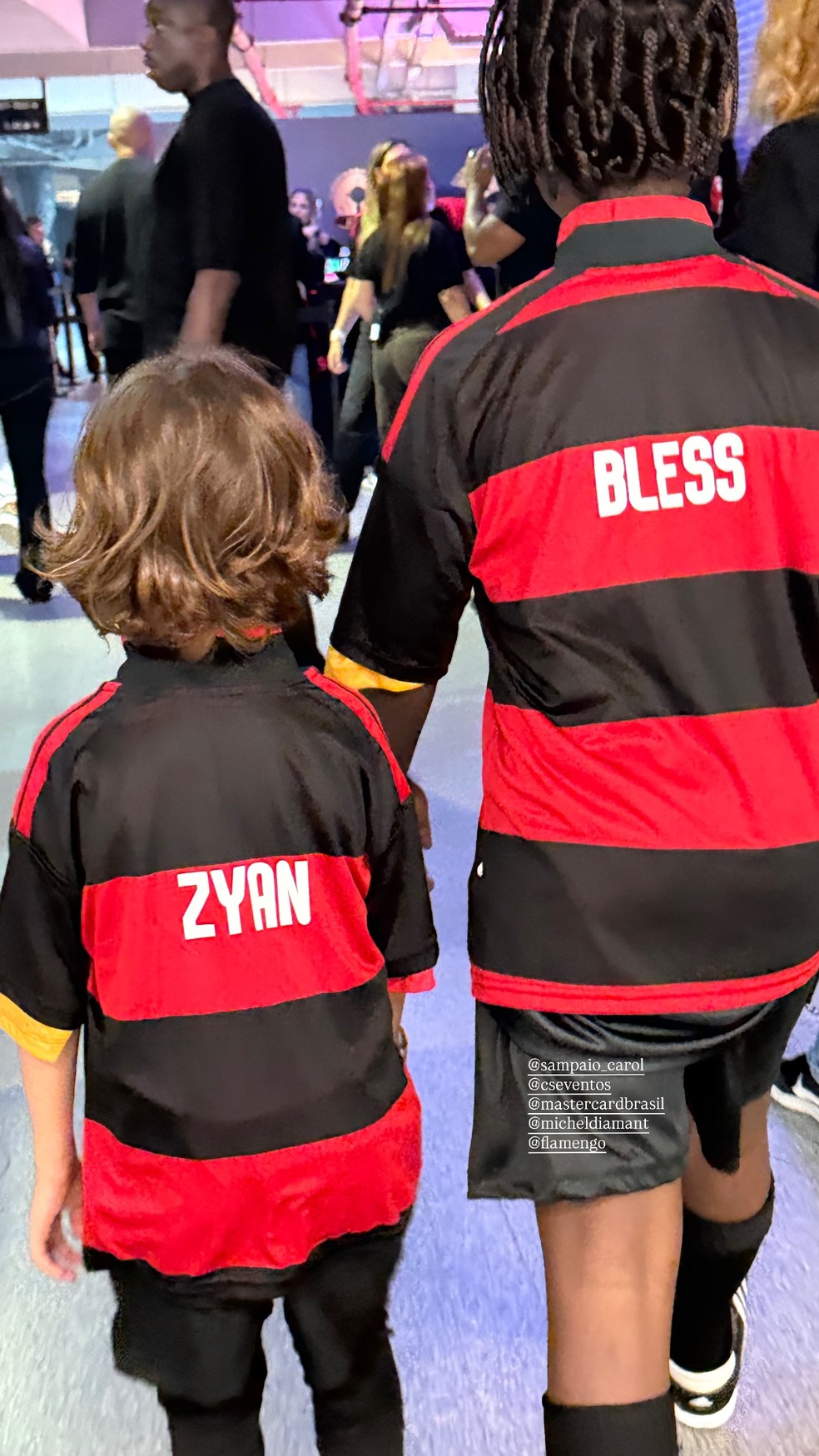 Zyan e Bless, filhos de Giovanna Ewbank e Bruno Gagliasso — Foto: Reprodução/Instagram