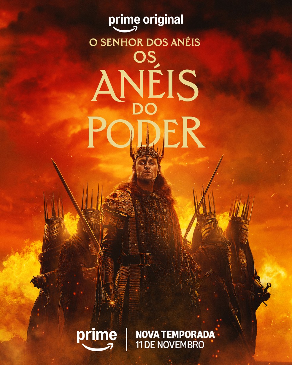 Cartazes de O Senhor dos Anéis: Os Anéis de Poder — Foto: Divulgação