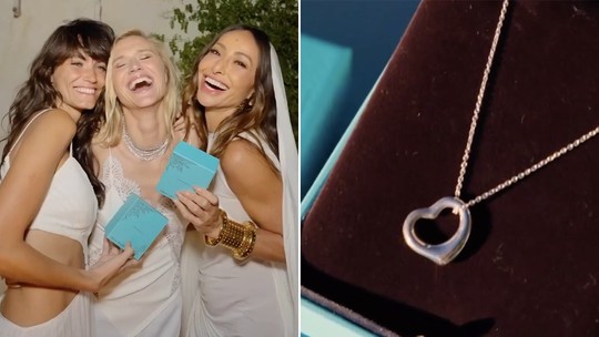 Celina Locks presenteia madrinhas de casamento com colares de R$ 2,4 mil
