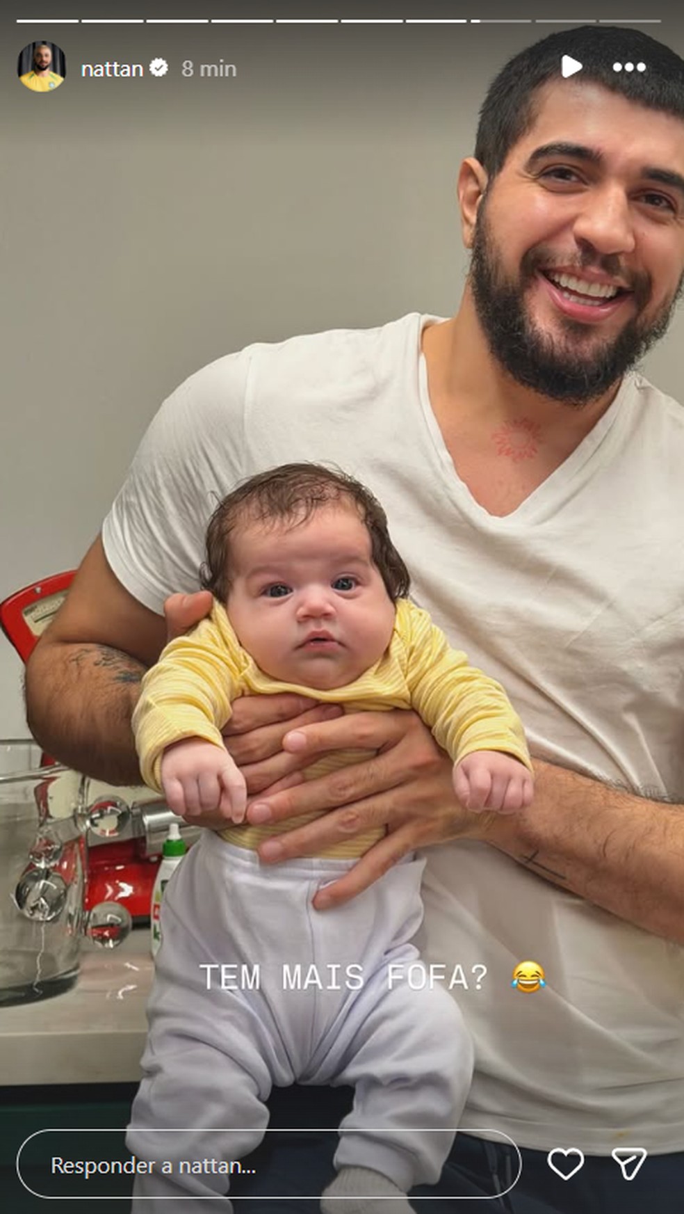 Nattan e a filha, Zuza — Foto: Reprodução/Instagram