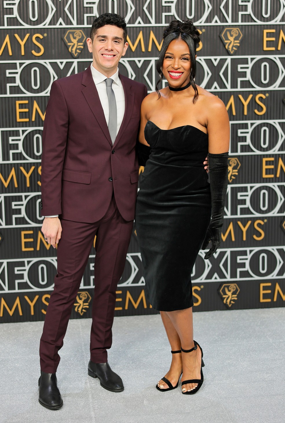Patrick Gomez e Janine Rubenstein — Foto: Getty Images