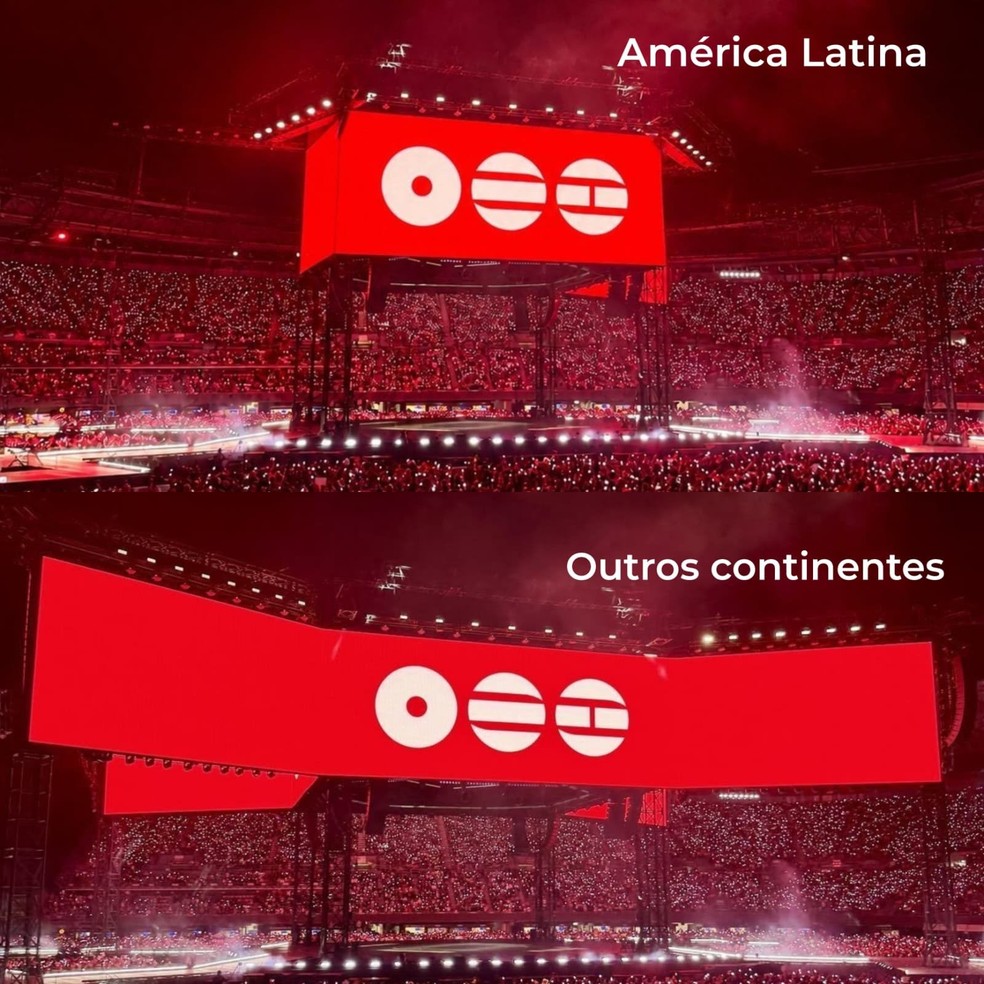 Fãs do BTS notam diferença na estrutura de shows na América do Sul — Foto: Reprodução/X