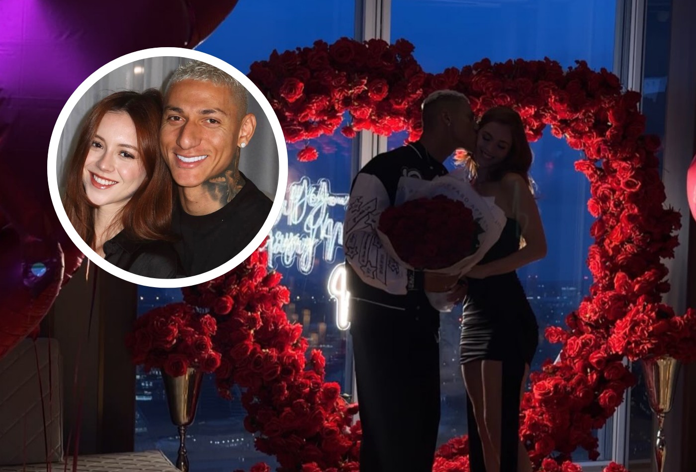 Richarlison surpreende Amanda Araújo com pedido de noivado em hotel de luxo na Inglaterra - QTU Questões do Universo