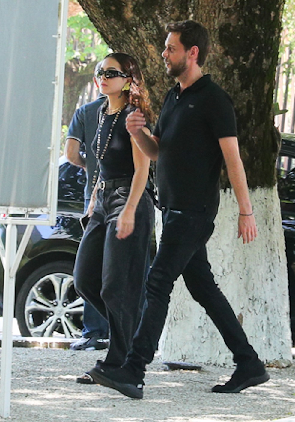 Mel Maia no velório da mãe — Foto: Victor Chapetta/BrazilNews