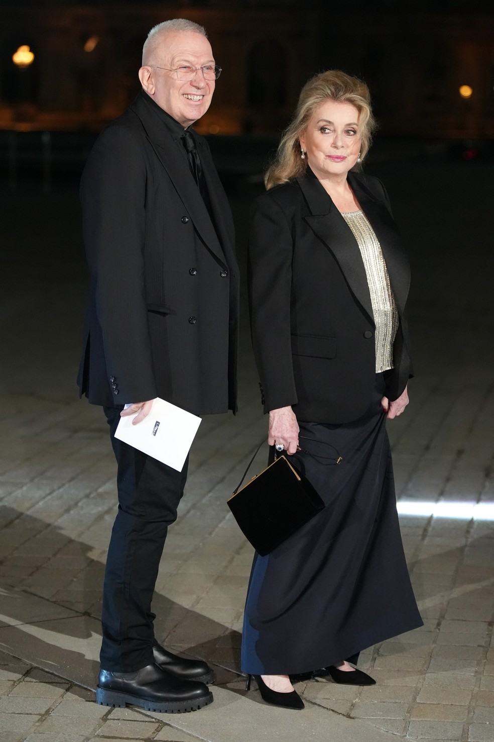 Jean-Paul Gaultier e Catherine Deneuve — Foto: Getty Images