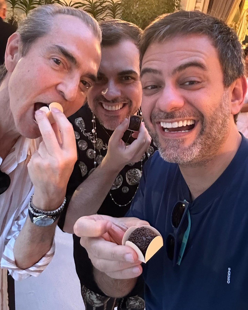 Otávio Macedo, Sandro Barros e Bruno Astuto — Foto: Instagram