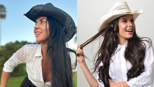 De chapéu, Graciele Lacerda faz fotos em fazenda e se compara a Ana Castela