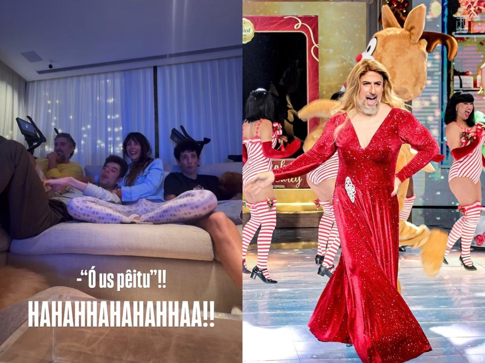 Marcos Mion se diverte com reação dos filhos ao vê-lo interpretar Mariah Carey — Foto: Reprodução | Instagram