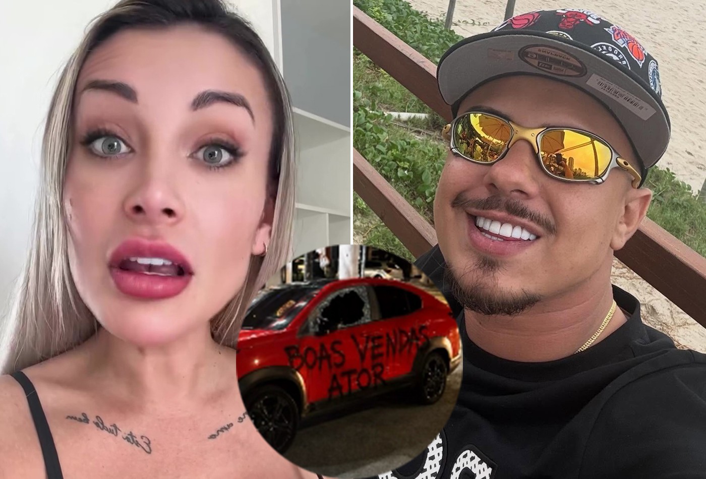 Andressa Urach quebra carro e apartamento do ex-marido após ele ...
