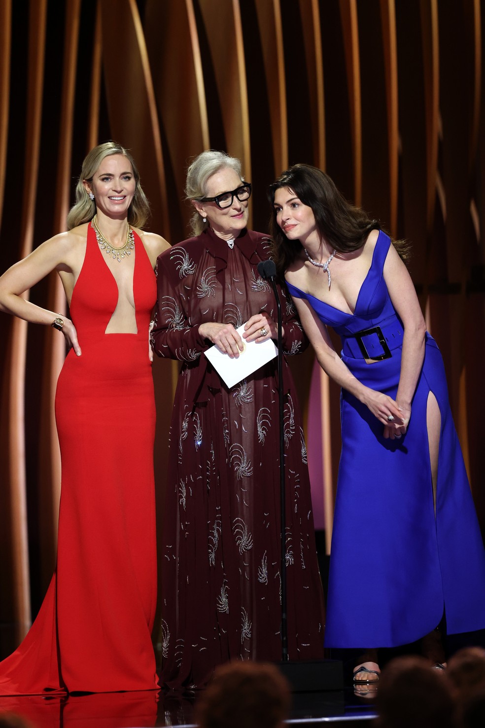 Meryl Streep, Anne Hathaway e Emily Blunt causam comoção nas redes com
