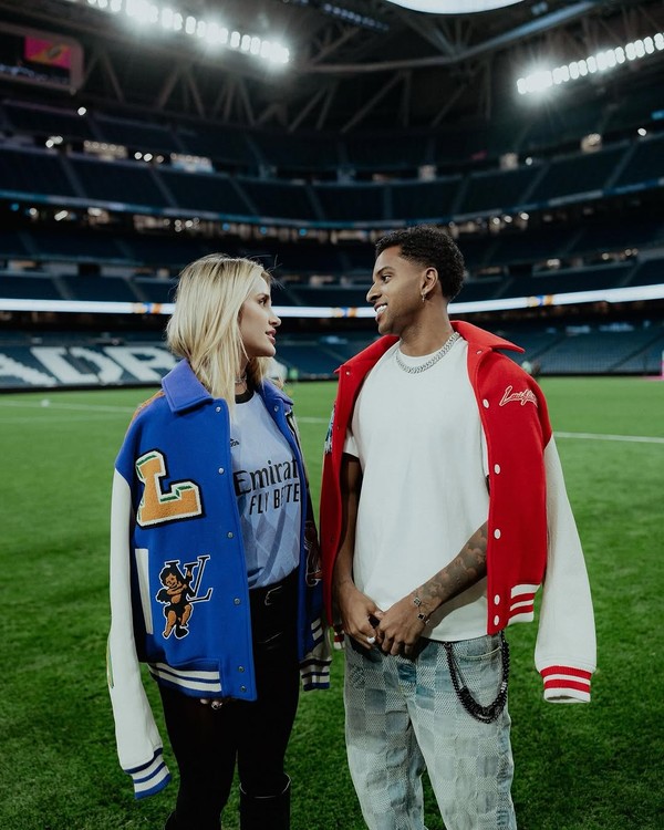 Ex de Rodrygo, Bruna Rotta assume romance com jogador ex-Fluminense