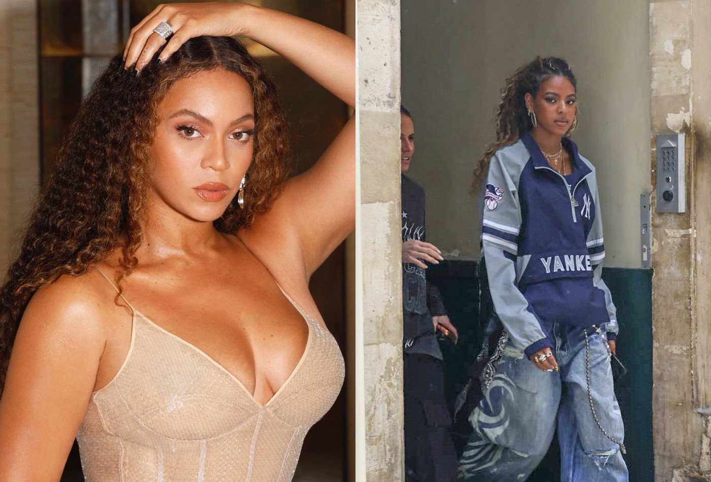 Cópia da mãe? Filha de Beyoncé rouba a cena em Paris e impressiona a web com semelhança