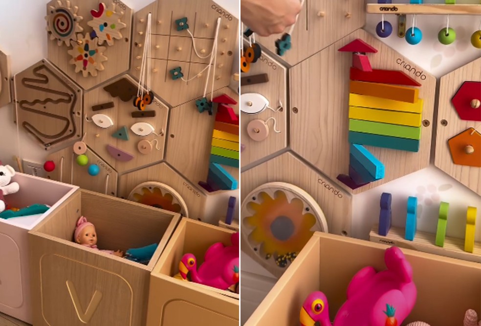 Bruna Biancardi mostra brinquedoteca de Mavie na casa dos avós maternos — Foto: Reprodução/Instagram