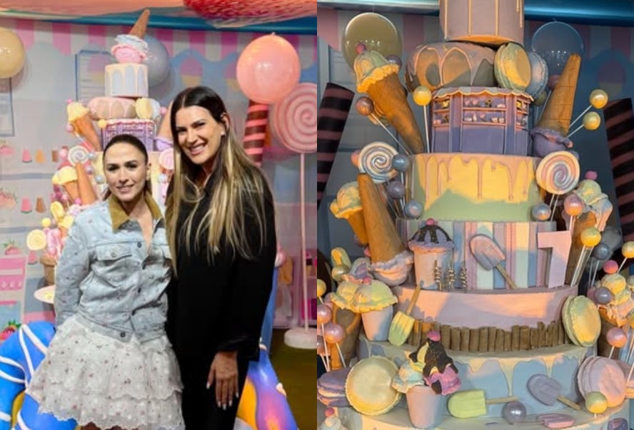 Tata Werneck mostra detalhes de festa da filha