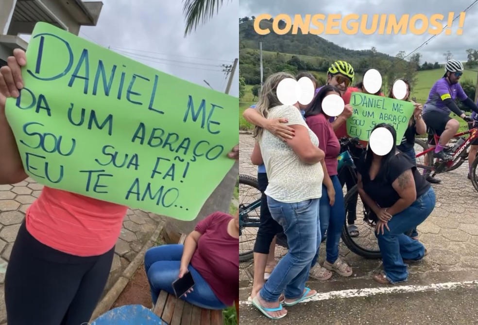 Cantor Daniel encontra fãs durante peregrinação de 300 Km até Aparecida do Norte — Foto: Reprodução/Instagram