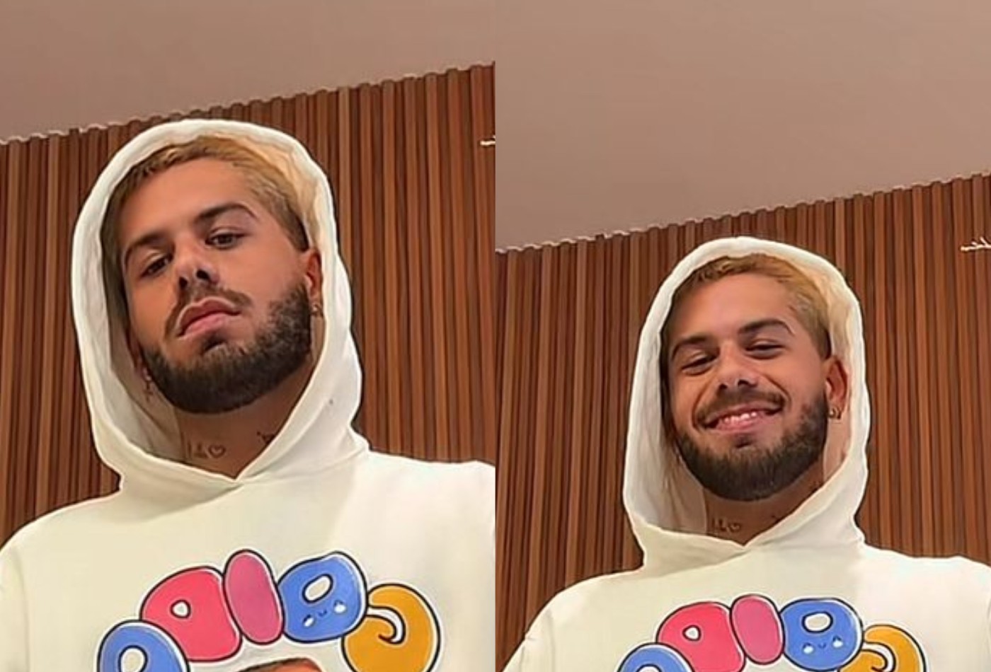 Zé Felipe incendeia a web ao usar moletom com frase da ex ; saiba mais