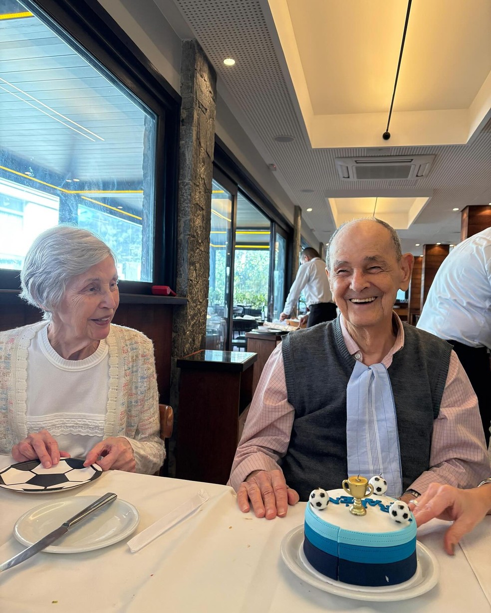 Fátima Bernardes comemora 89 anos do pai — Foto: Reprodução/Instagram