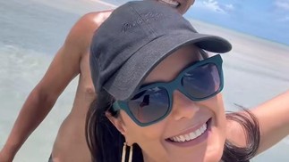 Luciele Camargo e Denílson viajaram para Maragogi — Foto: Reprodução/Instagram