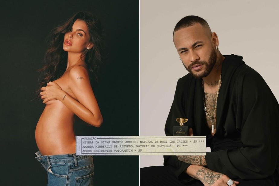 Amanda Kimberlly mostra Neymar Jr. e família em parto de Helena; veja