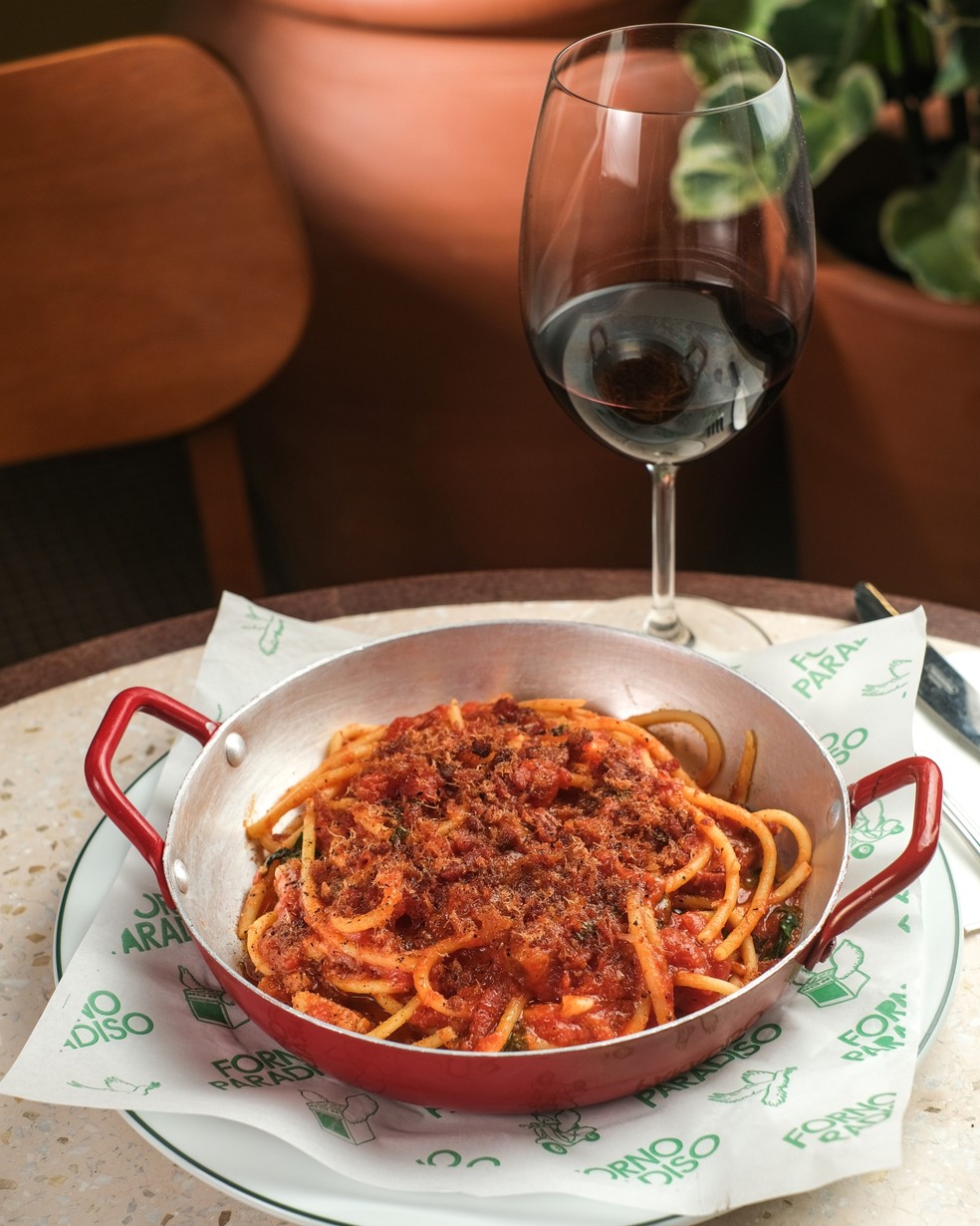 Amatriciana do Forno Paradiso — Foto: Divulgação/Guiga Lessa
