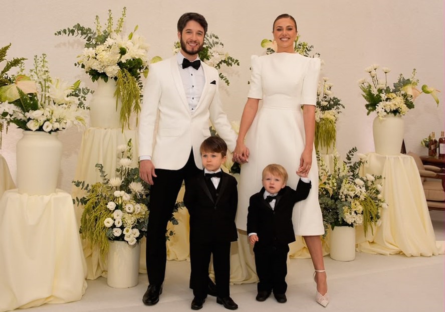 Gabriel Rocha Kanner e Marthina Brandt com os filhos João Gabriel e José