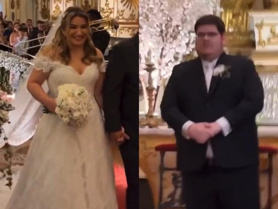 Casimiro e Anna Beatriz Lima se casam