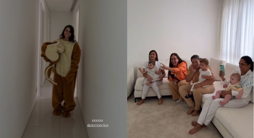 Amanda Kim se veste de coelho da Páscoa