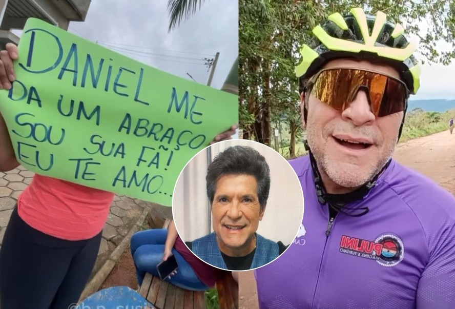 Cantor Daniel encontra fãs durante peregrinação de fé