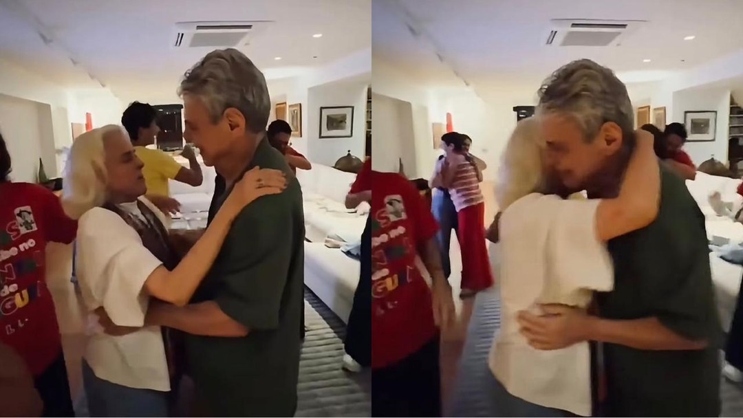 Dudu Azevedo celebra reconciliação com a mulher: ator Dudu Azevedo com a esposa Fernanda Mader e o filho Joaquim