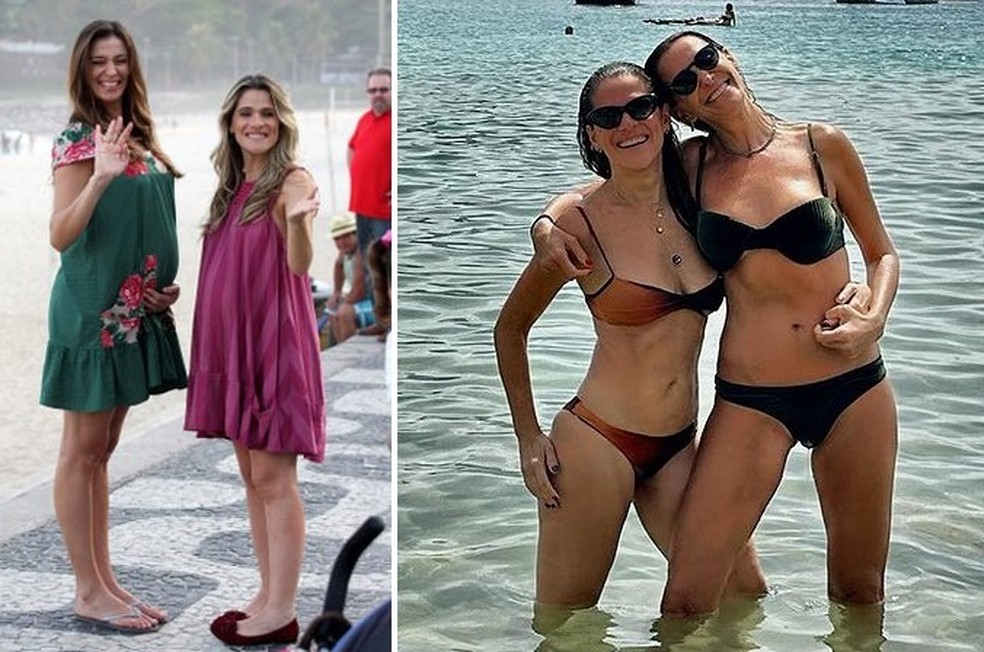 Mônica Martelli e Ingrid Guimarães — Foto: AgNews e Reprodução/Instagram