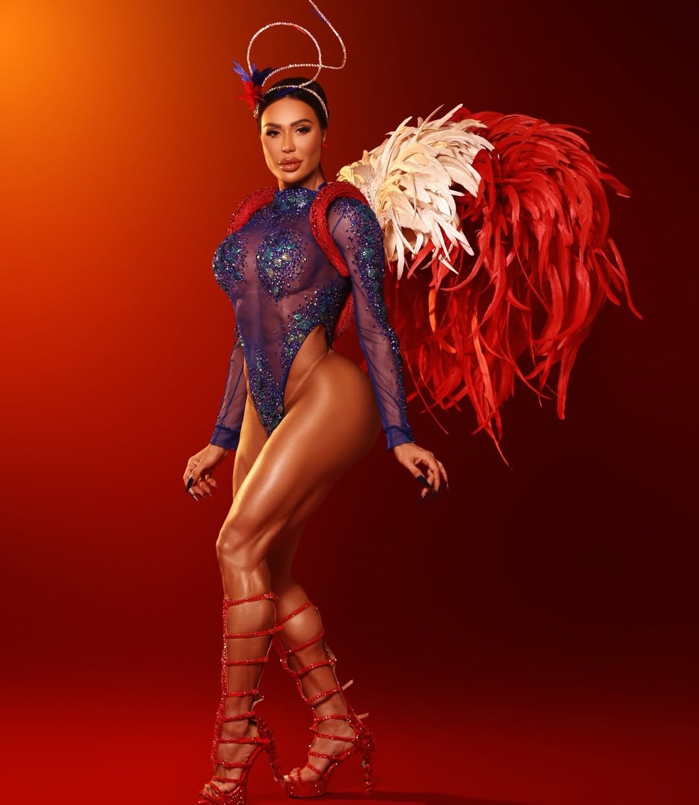 Gracyanne Barbosa em ensaio de Carnaval 2026 — Foto: Reprodução/Instagram