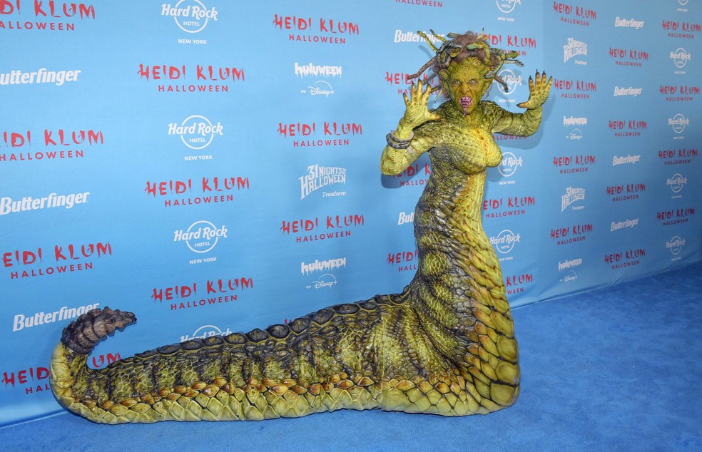 Heidi Klum em sua festa de Halloween 2025 — Foto: The Grosby Group