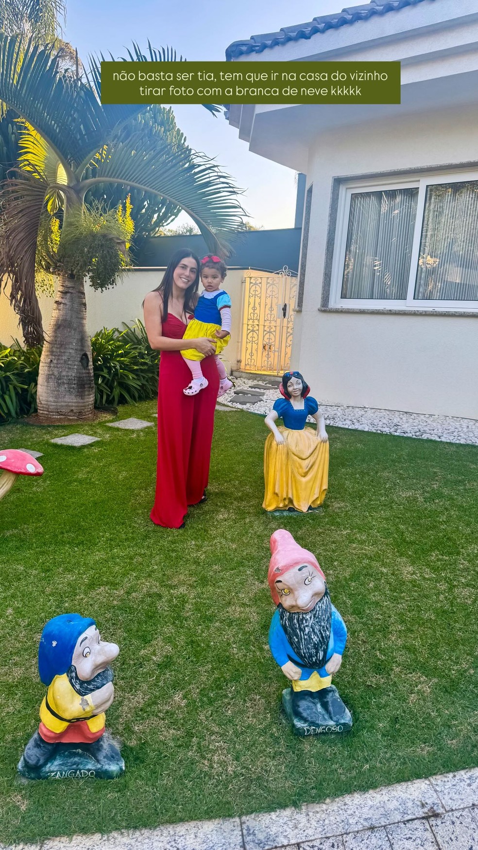 Irmã de Bruna Biancardi encanta ao mostrar Mavie fantasiada de Branca de Neve — Foto: Reprodução/Instagram