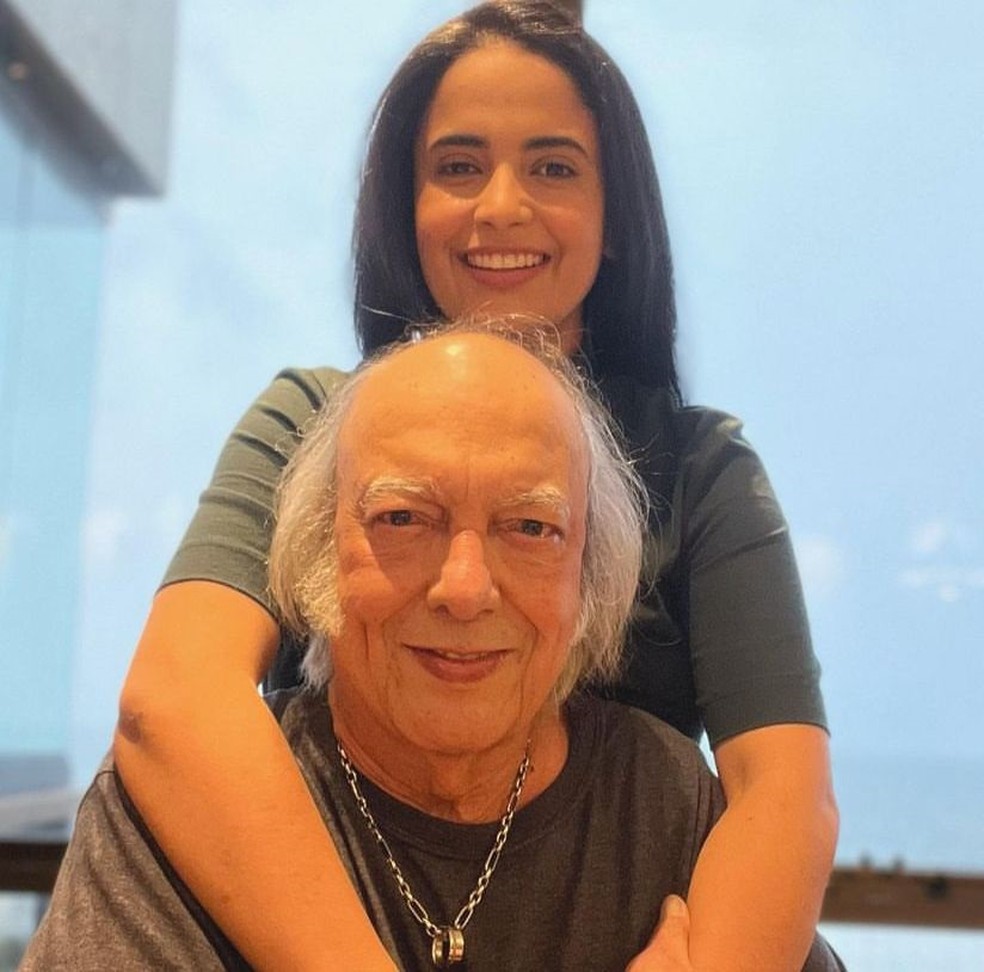 Erasmo Carlos e a mulher, Fernanda Passos — Foto: Reprodução/ Instagram
