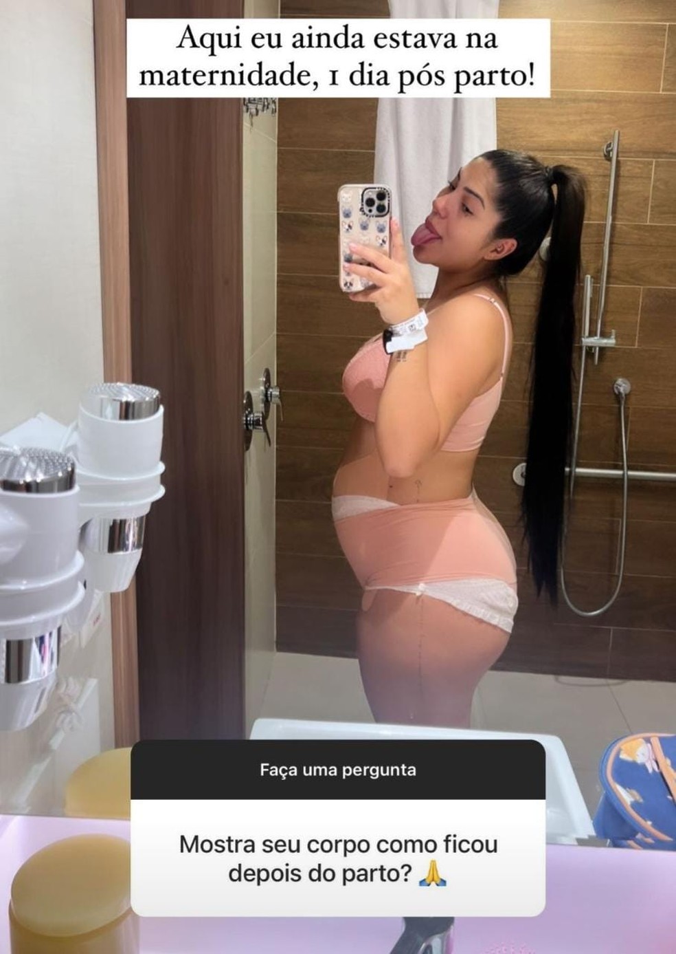 Estefany Boro mostra corpo pós-parto de filha com Jottapê, e conta que teve  laceração