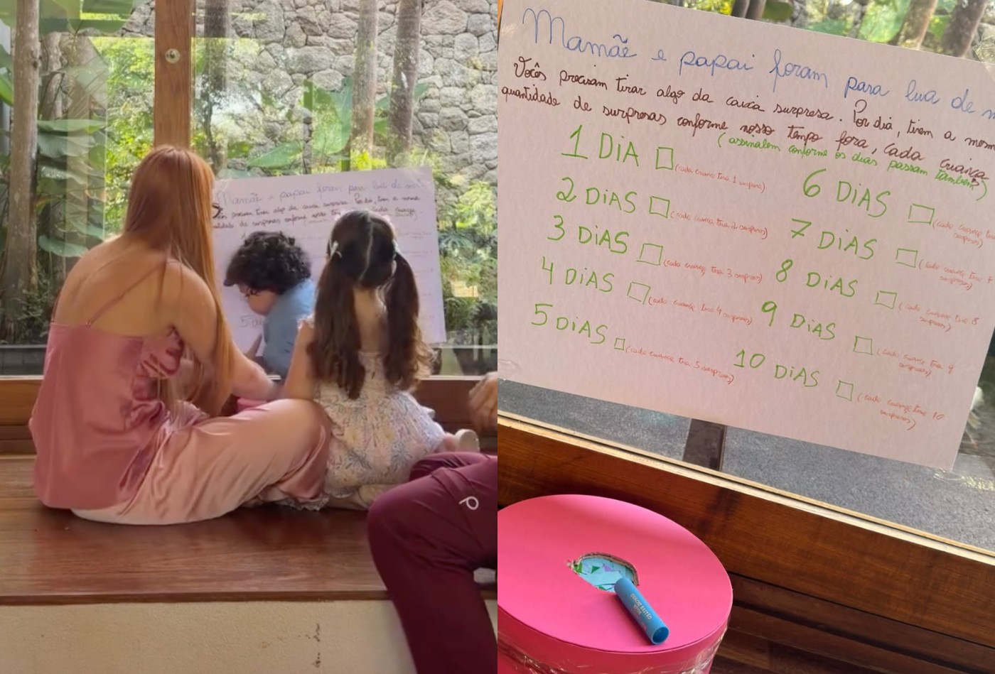 Viih Tube exibe dinâmica criada para entreter os filhos enquanto estiver na lua de mel: 