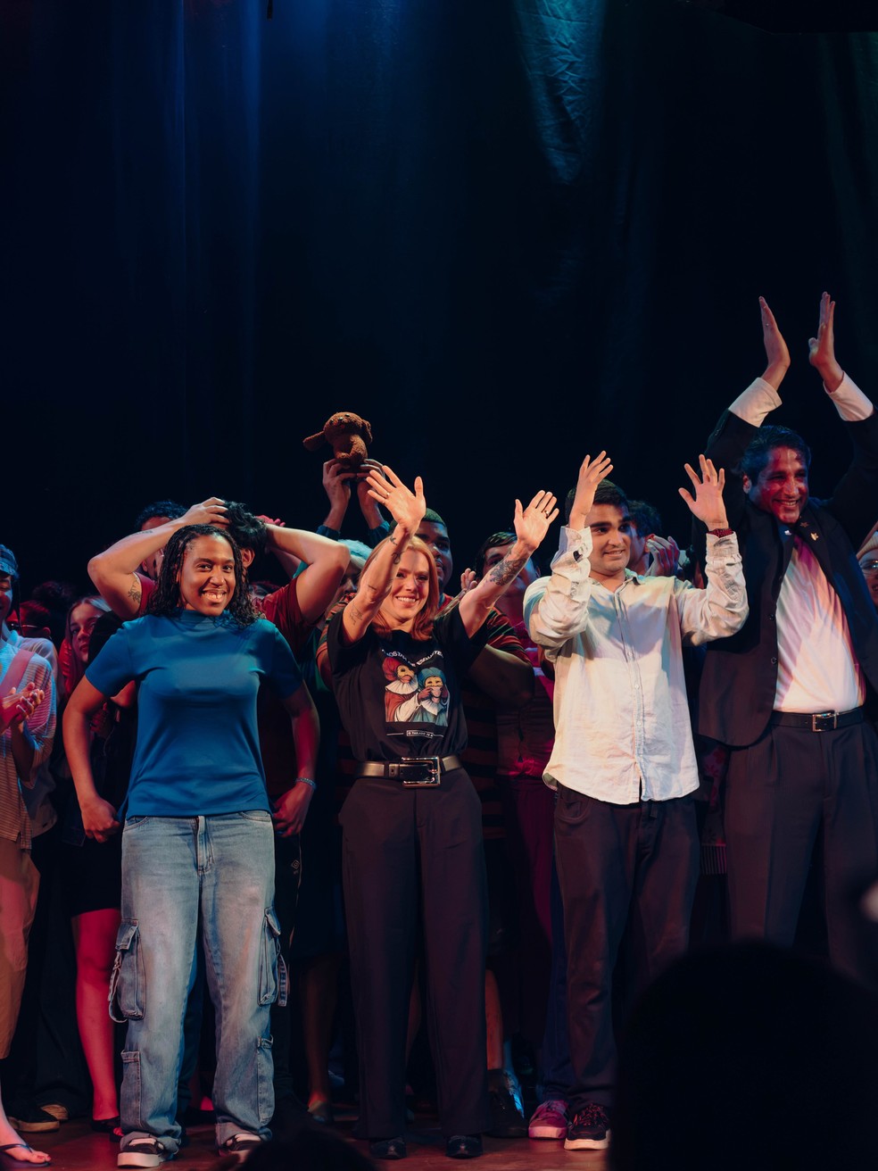 Thaís Vasconcellos na aula de teatro — Foto: Divulgação