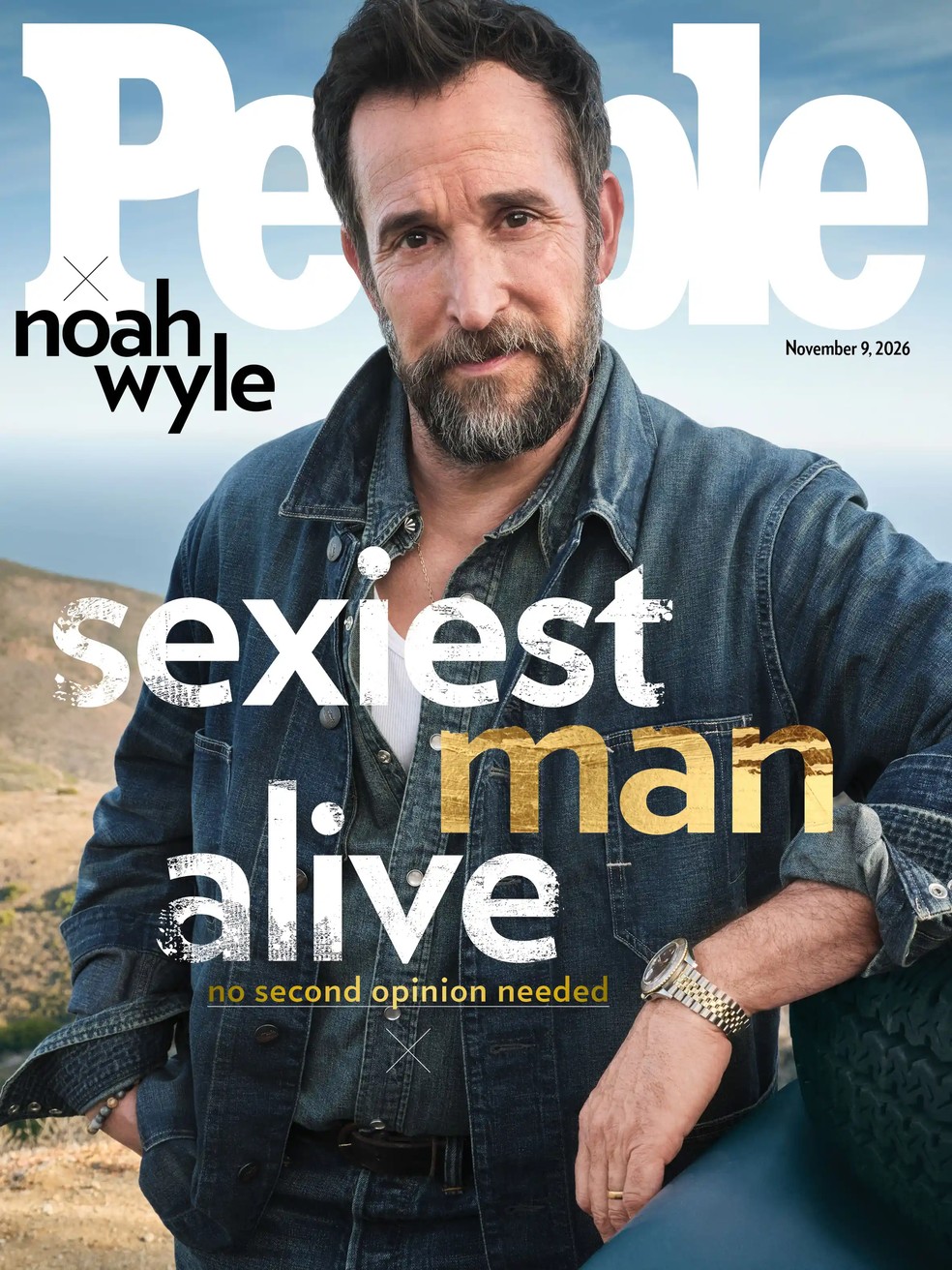 Noah Wyle, de 'The Pitt', é eleito o homem mais sexy do mundo em 2026; saiba tudo — Foto: Jeff Lipsky/Four Eleven Agency/People